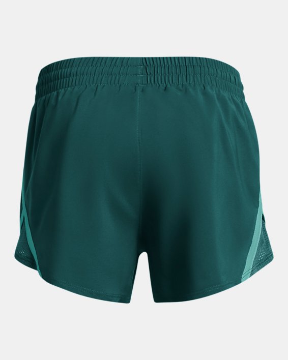 Girls' UA Fly-By 3" Shorts in Blue image number 1